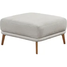 Schöner Wohnen Hocker Pearl Baumwolle/Polyester 80 x 45 x 80 cm Grau