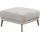 Schöner Wohnen Hocker Pearl Baumwolle/Polyester 80 x 45 x 80 cm Grau