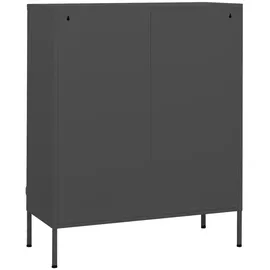 vidaXL Lagerschrank Anthrazit 80x35x101,5 cm Stahl