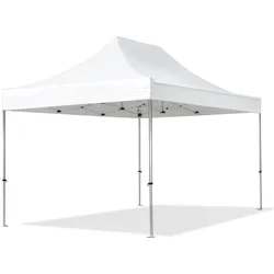 TOOLPORT  3x4,5m Aluminium Faltpavillon, ohne Seitenteile, weiß - (578682)