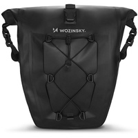 Wozinsky Fahrradtasche wasserdichte Fahrradtasche Kofferraumtasche Gepäcktasche schwarz