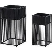 FineBuy 25 x 25 x 25 cm Schwarz
