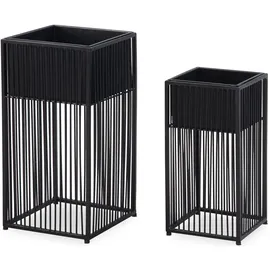 FineBuy 25 x 25 x 25 cm Schwarz