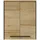 Saphir Hängeschrank SAPHIR "Quickset 395 Badschrank 60,4 cm breit mit 2 Türen und 2 Einlegeböden", braun (riviera eiche quer nb), B:60cm H:72cm T:33cm, Spanplatte, Schränke, Hängeschrank, Badezimmer-Hängeschrank inkl. Türdämpfer, Griffe in Schwarz