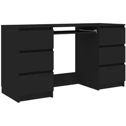 vidaXL Schreibtisch Schwarz 140x50x77 cm Holzwerkstoff
