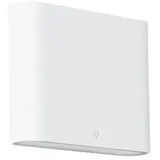 QAZQA Moderne Außenwandleuchte weiß 11,5 cm inkl. LED - Batt