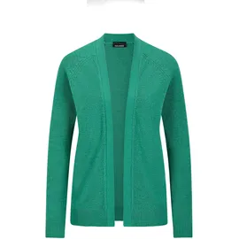 GOLDNER Strickjacke mit Strickbandblende Grün 44