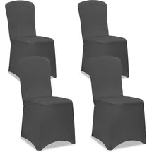 DETEX Stuhlhussen Grau 4er Set