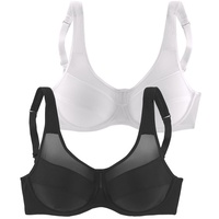 PETITE FLEUR Bügel-BH Damen schwarz+weiß Gr.85D