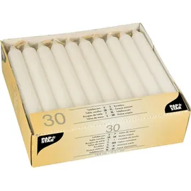 Papstar Tafelkerzen 30 St. Ø 2,1 cm 19,6 cm weiß