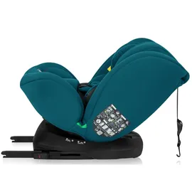 lionelo Bastiaan i-Size Kindersitz ab Geburt 0-36 kg Isofix Top Tether 360 Grad drehbar Rückwärts Vorwärts Seitenschutz 5-Punkt-Sicherheitsgurte Dri-Seat (Blau Indigo)
