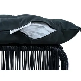 Okwish Gartenmöbel Set 5-tlg. Schwarz/Grau