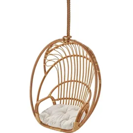 Mica decorations Mica Stuhl Blanca Hängend mit Kissen Beige/Braun