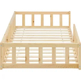 Homestyle4u Kinderbett Homestyle4u 90 x 200 cm Kiefer massiv natur