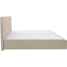 Home Affaire Boxbett "Fidan" beige (beige, creme) B:194cm L:210cm, Komplettbetten Boxspringbett wahlweise mit Bettkasten, in H2, H3 & H4 erhältilich