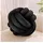 Relaxdays Knotenkissen Ø 25 cm Schwarz