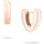 Echtzeit Creolen The Modern Basic gold Edelstahl onesize