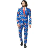 Opposuits Official Marvel Comics Hero Suits - Infinity War Avengers Costume Comes with Pants, Jacket and Tie, Captain America,54 - 54