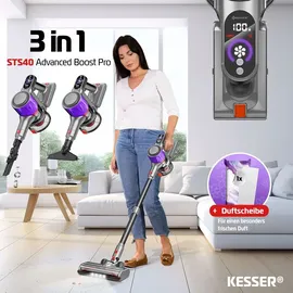 Kesser Akku Staubsauger Schwarz / Grau