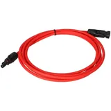 Verlängerungskabel 6mm2 kompatibel mit MC4 Solarkabel - 3m rot 0% MwSt nach §12 Abs. 3 UstG