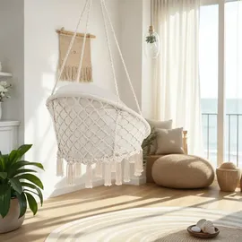 Tectake tectake® Hängesessel, Beige,