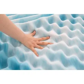 MyComfy 7-Zonen Matratzen-Topperkern mit Eierschalen-Schnitt, Schaumstoffplatte, 140 x 200 cm, 6 cm hoch, ohne Bezug, in vielen Größen
