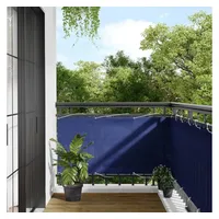 VidaXL Balkon-Sichtschutz Blau 75x1000 cm 100 % Polyester-Oxford