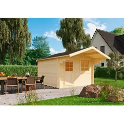 KIEHN-HOLZ Gartenhaus »44-015«, BxT: 300x300 cm, unbehandelte Fichte - beige