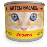 Josera Nassfutter Kitten Salmon (6 x 200 g) | Kitten | Premium Katzenfutter nass für wachsende Katzen | Lachs & Pastinake | mit Lachsöl | getreidefrei | Anti-Haarballen | Alleinfutter | 6er Pack