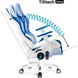 Diablo Chairs X-One 2.0 Gaming-Stuhl Aqua Blue PC