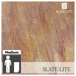 SlateLite Sandsteinfunier »Rainbow«, bunt, Leicht-Schiefer - grau