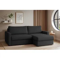 Fun Möbel Ecksofa Sofa mit Schlaffunktion BENDIK Stoff Poso