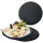 Mambocat 6x Schieferplatten rund Ø30cm Untersetzer Pizza-Teller Servier-Platte Naturschiefer