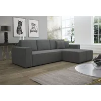 Fun Möbel Ecksofa Schlafsofa Sofa CONOR PREMIUM Stoff Poso