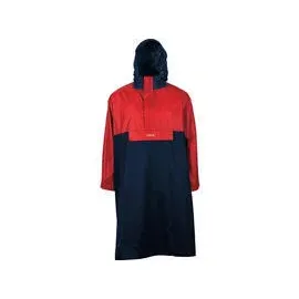 PRO-X elements Unisex Davos Poncho, Marine/Rot, M-L