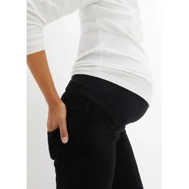 bonprix Umstandsjeans Skinny Fit Schwarz 42