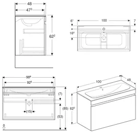 Geberit Renova Plan Waschtisch 100 x 62,2 cm (501.917.JK.1)