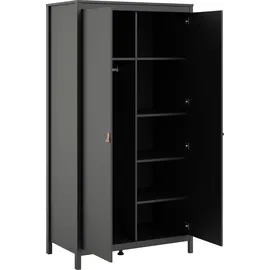 Home Affaire Drehtürenschrank Madrid 102,1 x 199 x 58,4 cm Schwarz