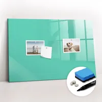 Tulup Magnettafel 60 x 40 cm Grün/Türkis