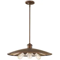 Elsteadlighting Urban Renewal Pendelleuchte, groß, 3-flammig, Astral Bronze - FE-URBANRWL-3P-E