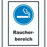 HB-Druck Raucherbereich Schild A5 (148x210mm)