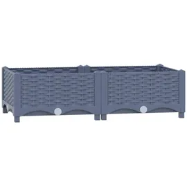 vidaXL Hochbeet 80x40x23 cm Polypropylen