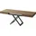 WFL GROUP Cavetta Braun Walnuss 120-200 x 80 x 27-76 cm