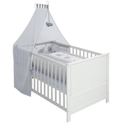 roba® Kinderbett Komplettset "Jumbotwins" – 70x140 cm, weiß, inkl. Textilausstattung weiß