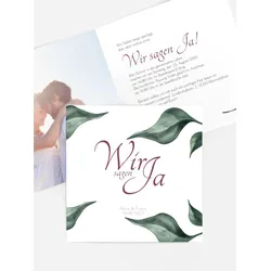 Hochzeitseinladung selbst gestalten mit Spruch und Fotos im Onlinedesigner bei Meine-Kartenmanufaktur.de