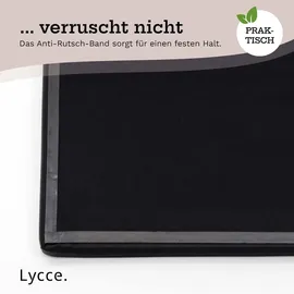 lycce Klemmkissen / mit 1 Leiste, Velourstoff blau,