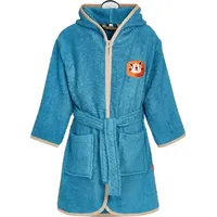 Playshoes Bademantel "Frottee-Bademantel Dschungel" in Blau - Gr.: 134/140