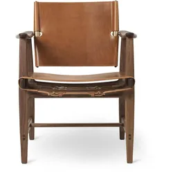 Carl Hansen - BM1160 Huntsman Chair, Walnuss geölt / Sattelleder cognac (Beschläge Messing)
