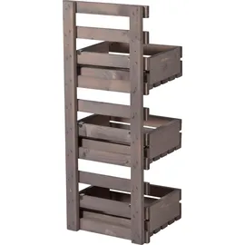 Dobar Wandregal 3-stufig 0 x 0 x 0 cm Grau