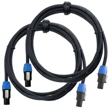 Pronomic pro-line BOXSP4-2.5 Lautsprecherkabel Speakon-kompatibel 2,5m 2er Set